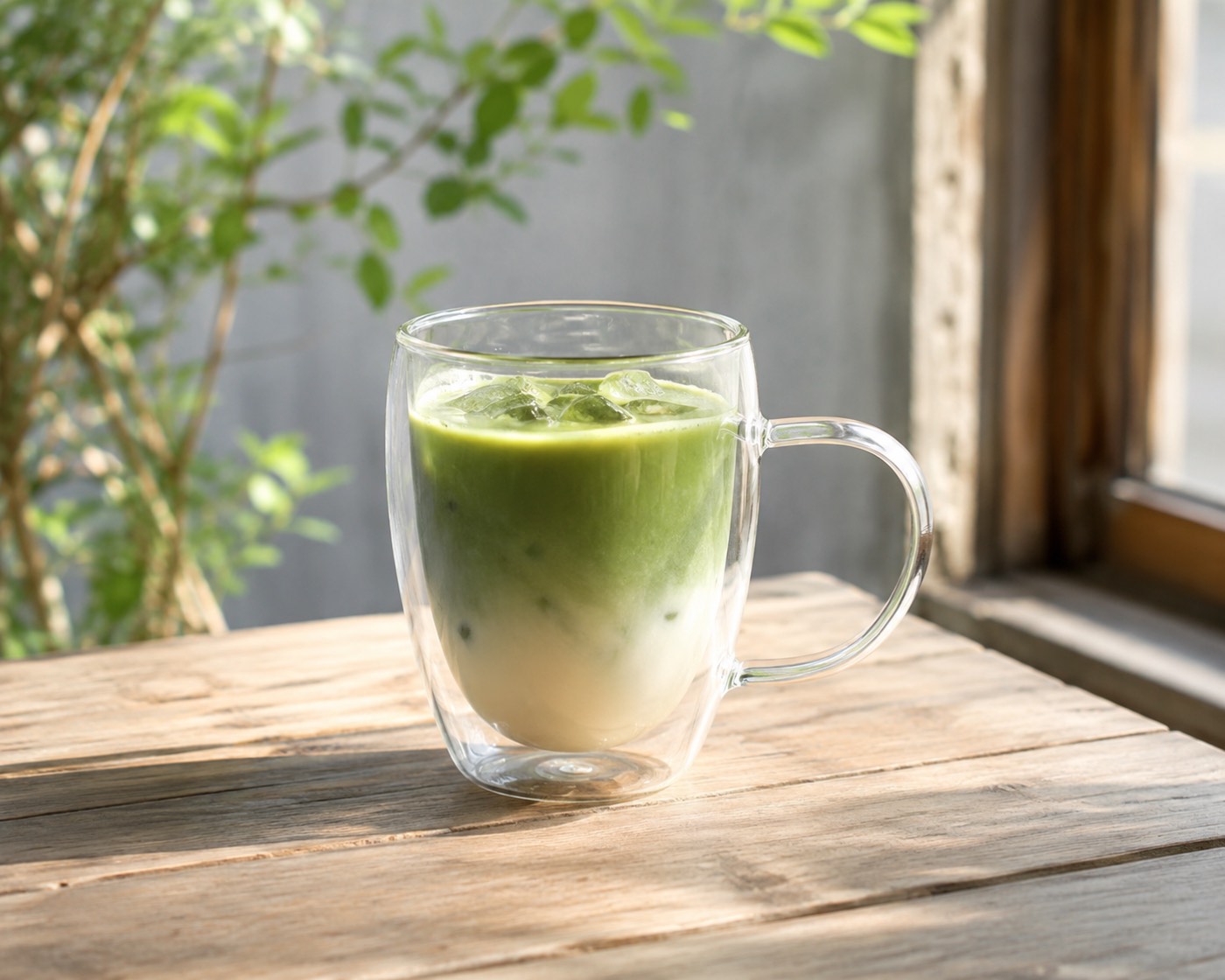 Organic matcha latte